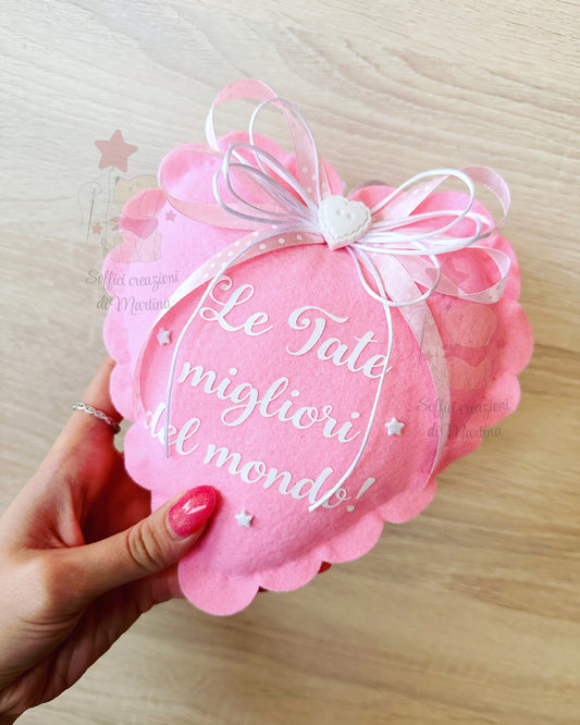 Cuore con dedica per le maestre 