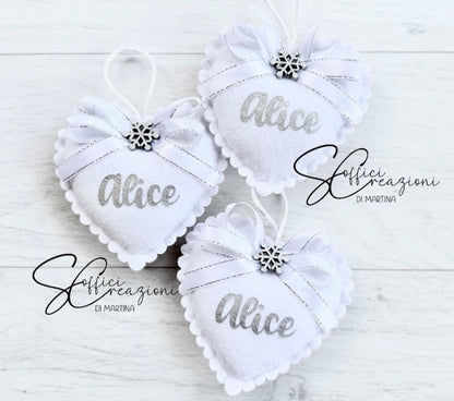 Cuoricino pallina natalizia