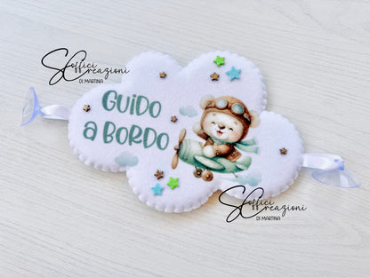 Bimbo a bordo con stampa