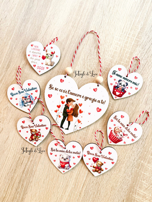Decorazioni legno San Valentino