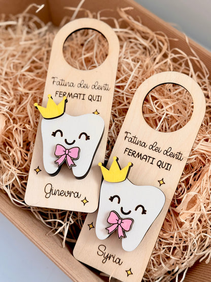 Tag fatina dei denti porta dentino