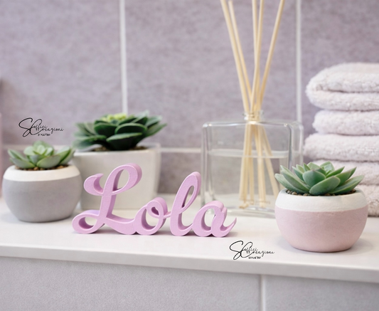 Scritta nome personalizzata per cameretta/ mensola