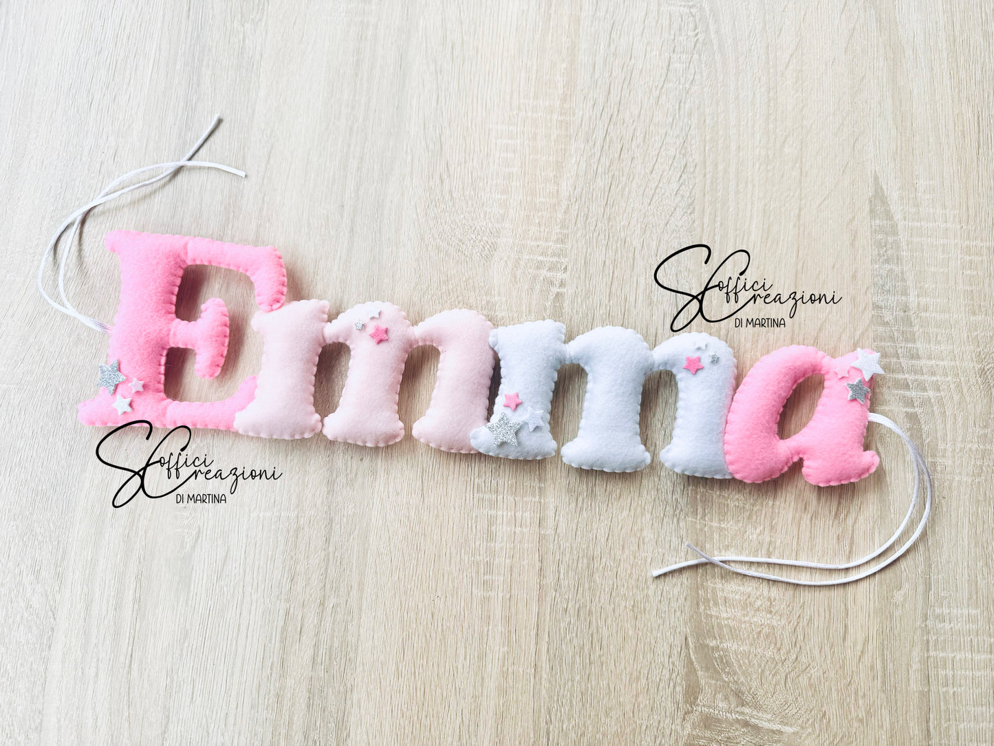 Bedroom banner with name and stars