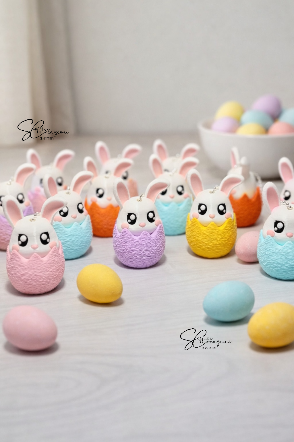 Portachiavi Coniglietto-Pulcino Pasqua