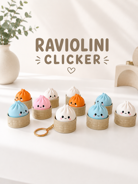 Clicker raviolo portachiavi