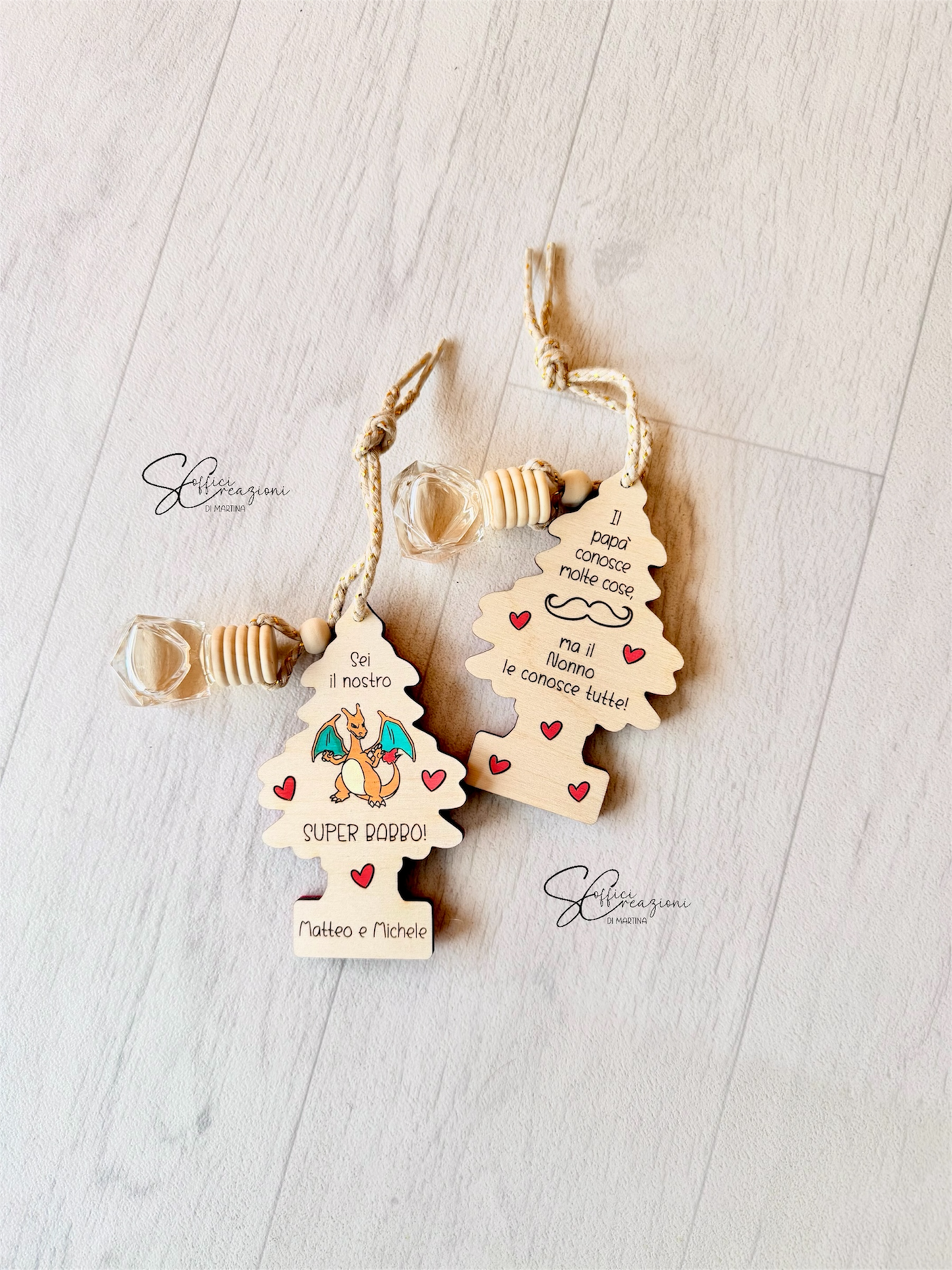 Profumatore auto personalizzato in legno