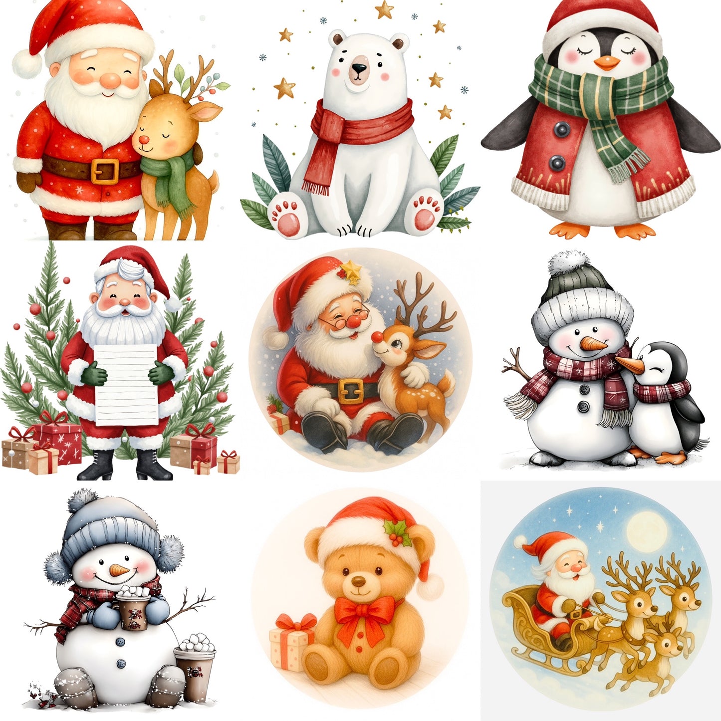 Tamburello natalizio personalizzato 10cm