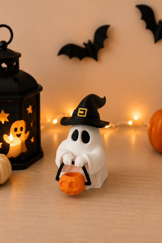 Fantasma cestino halloween
