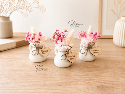 Vaso fiori essiccati calamita idea regalo