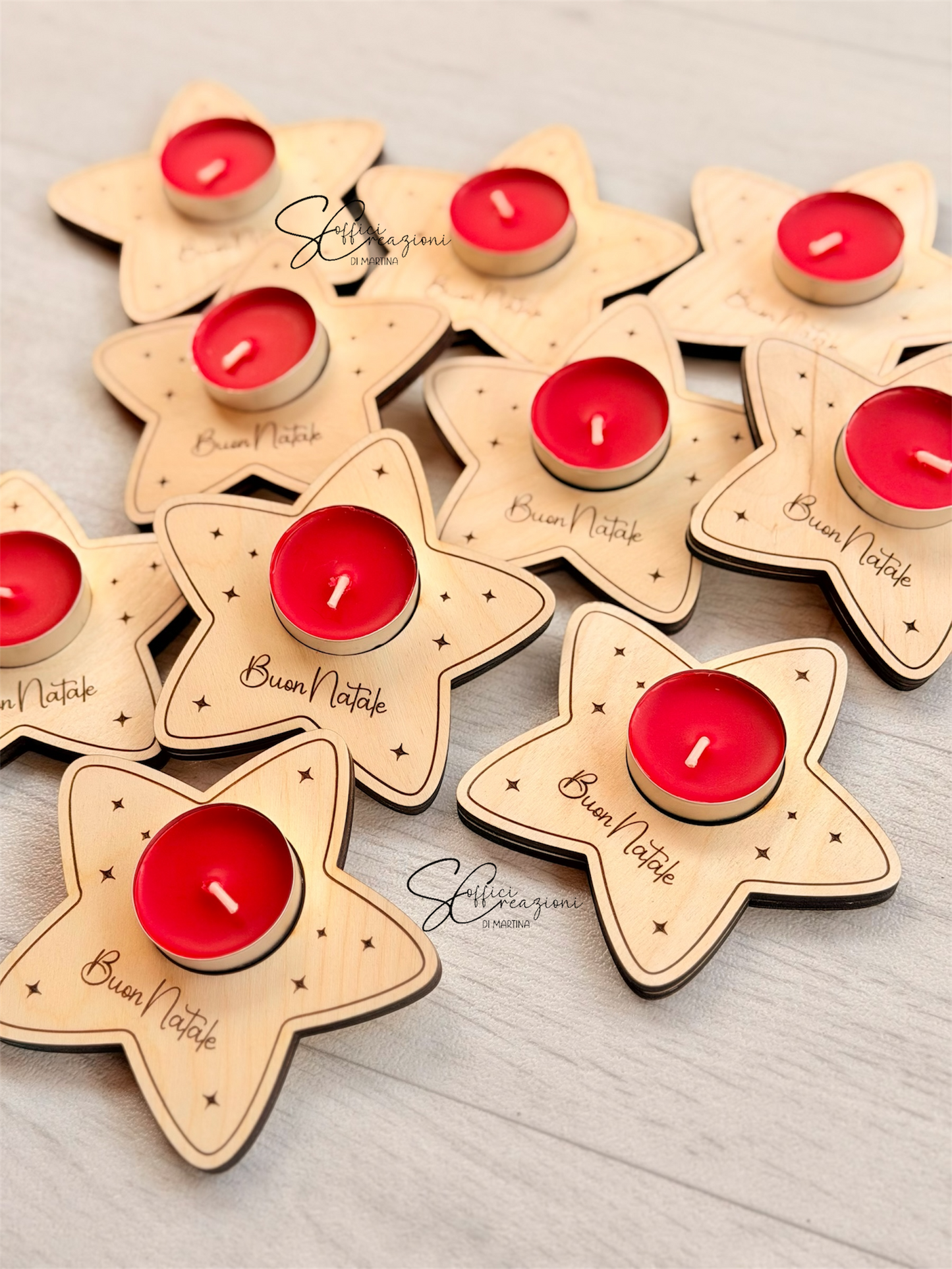 Porta tealight candela personalizzato