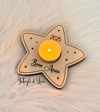 Porta tealight candela personalizzato