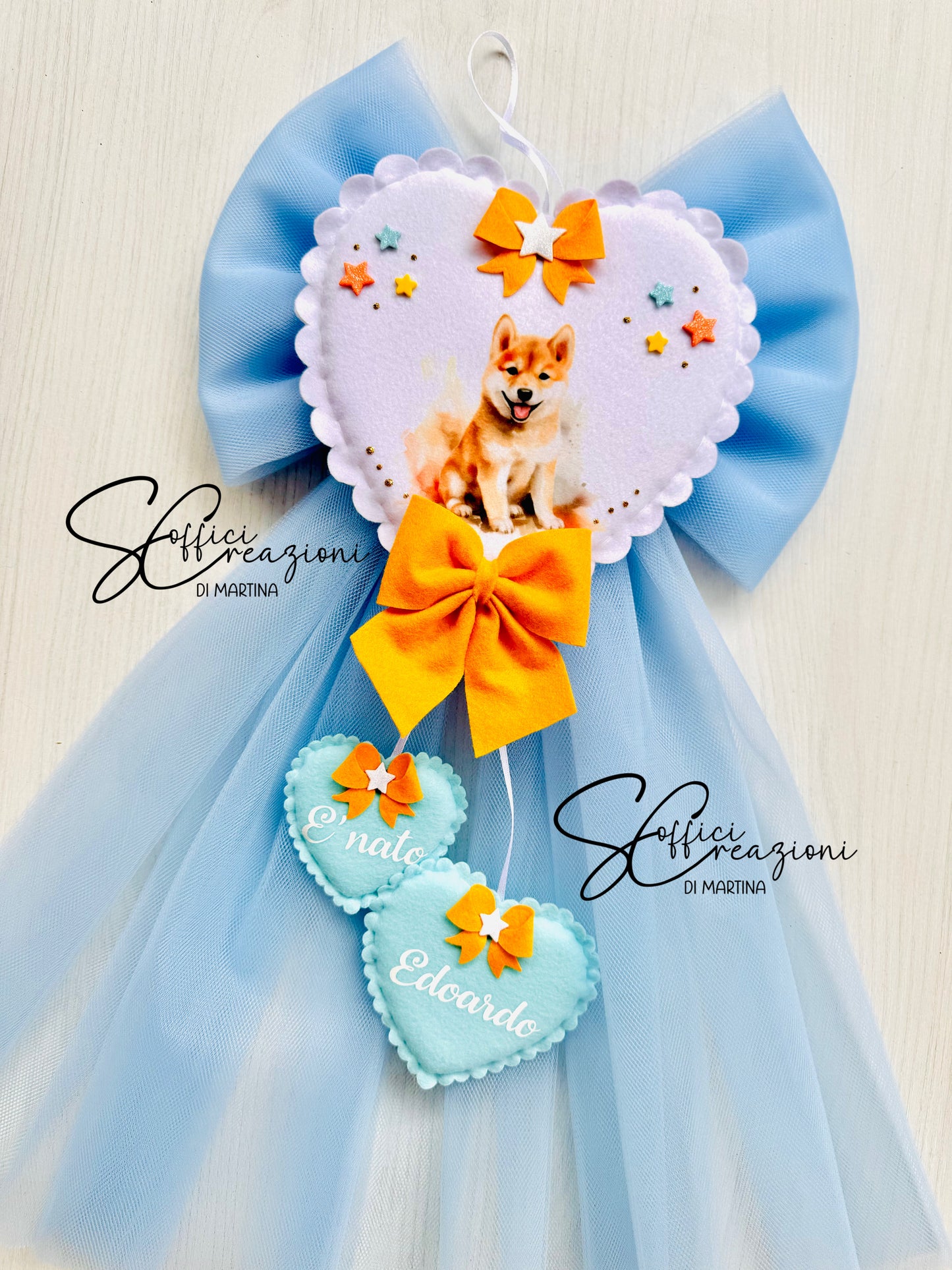 Fiocco nascita modello Big Heart