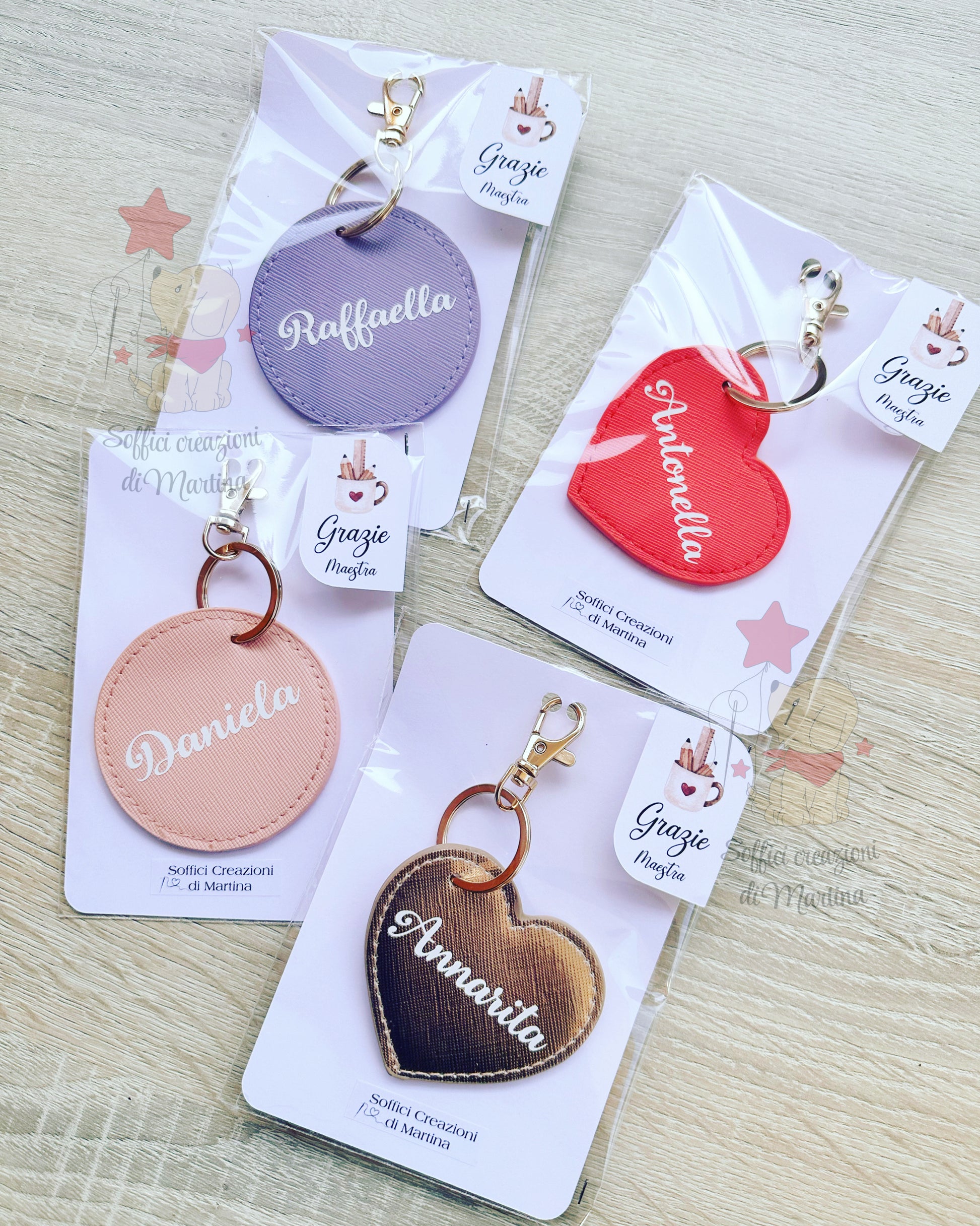 Portachiavi In Similpelle E Metallo - Foto 7